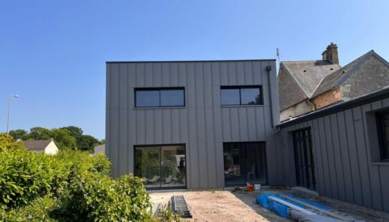Bardage zinc quartz Cabourg
