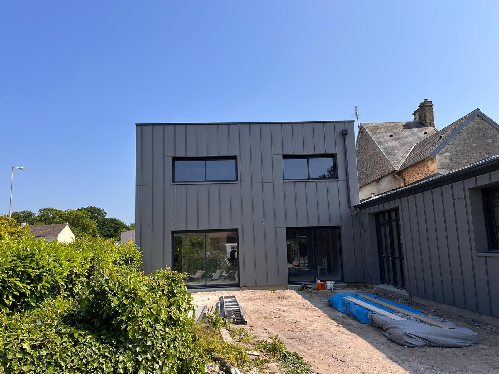 Bardage zinc quartz Cabourg