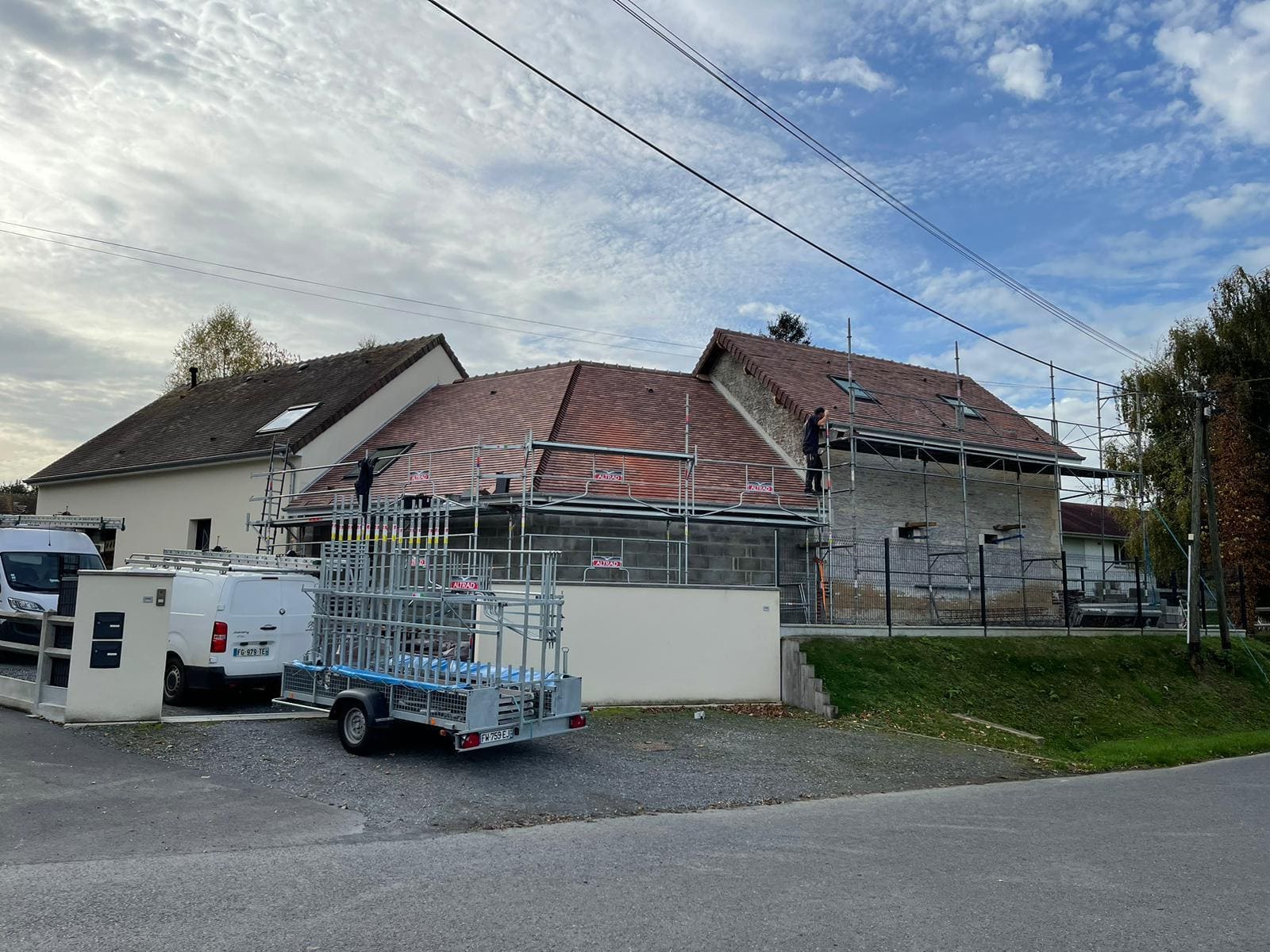 Couverture tuile plate à Cléville